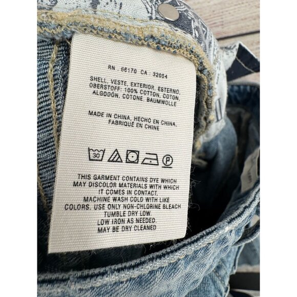 Pilcro Anthropologie Hyphen Mid Rise Boyfriend Jeans Women's 27 Blue Medium Wash - Picture 10 of 12